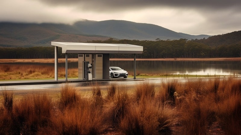 Tesla Charging Station in Tasmania